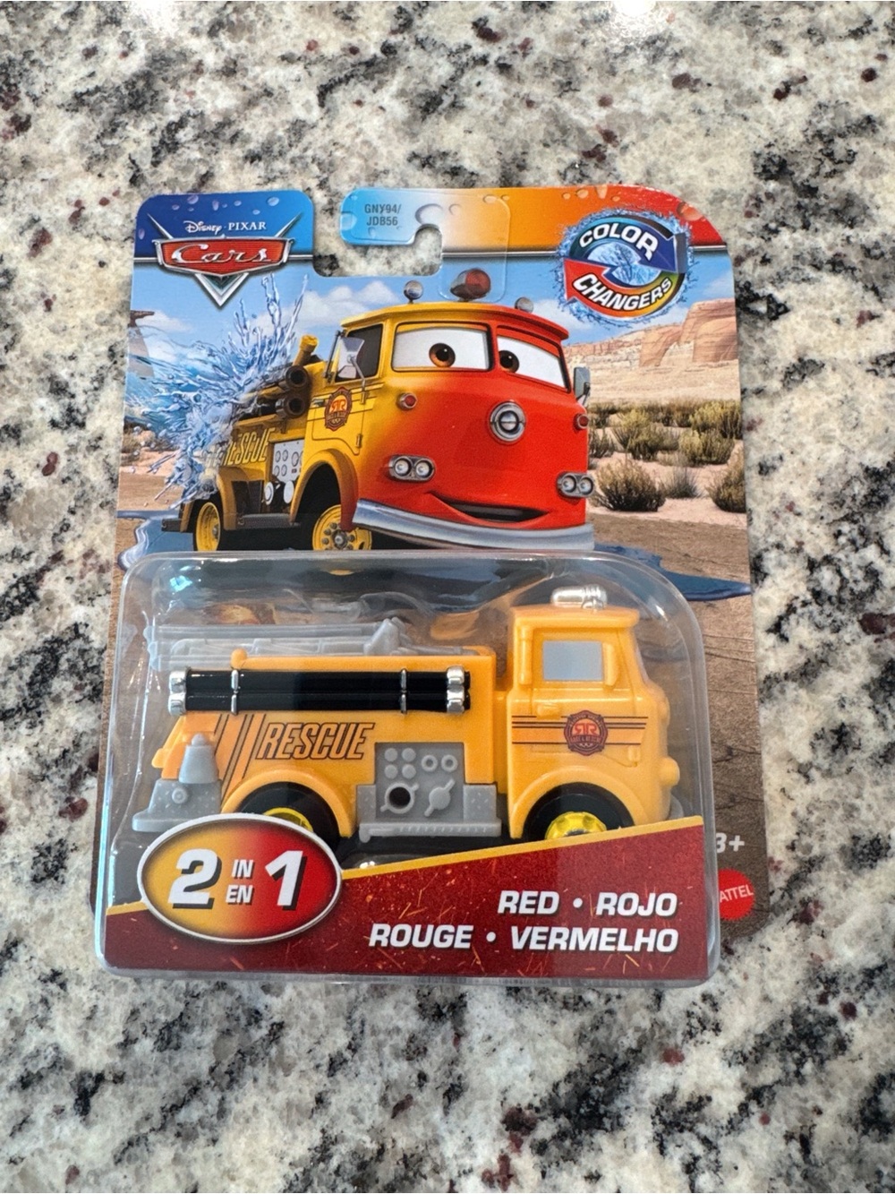 Mattel Disney Pixar Cars Color Changers Rescue Truck - Yellow/Red 2n1